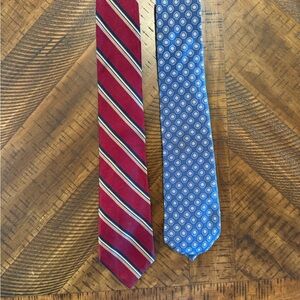 Two (2) men’s ties, Hamburgers Kennedy’s by Burma, Vintage